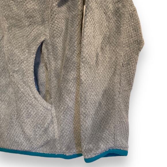 Patagonia Grey Teal Fleece Jacket Womens Sz XS Re-Tool Snap-T Pulloverver Hiking - Picture 11 of 16